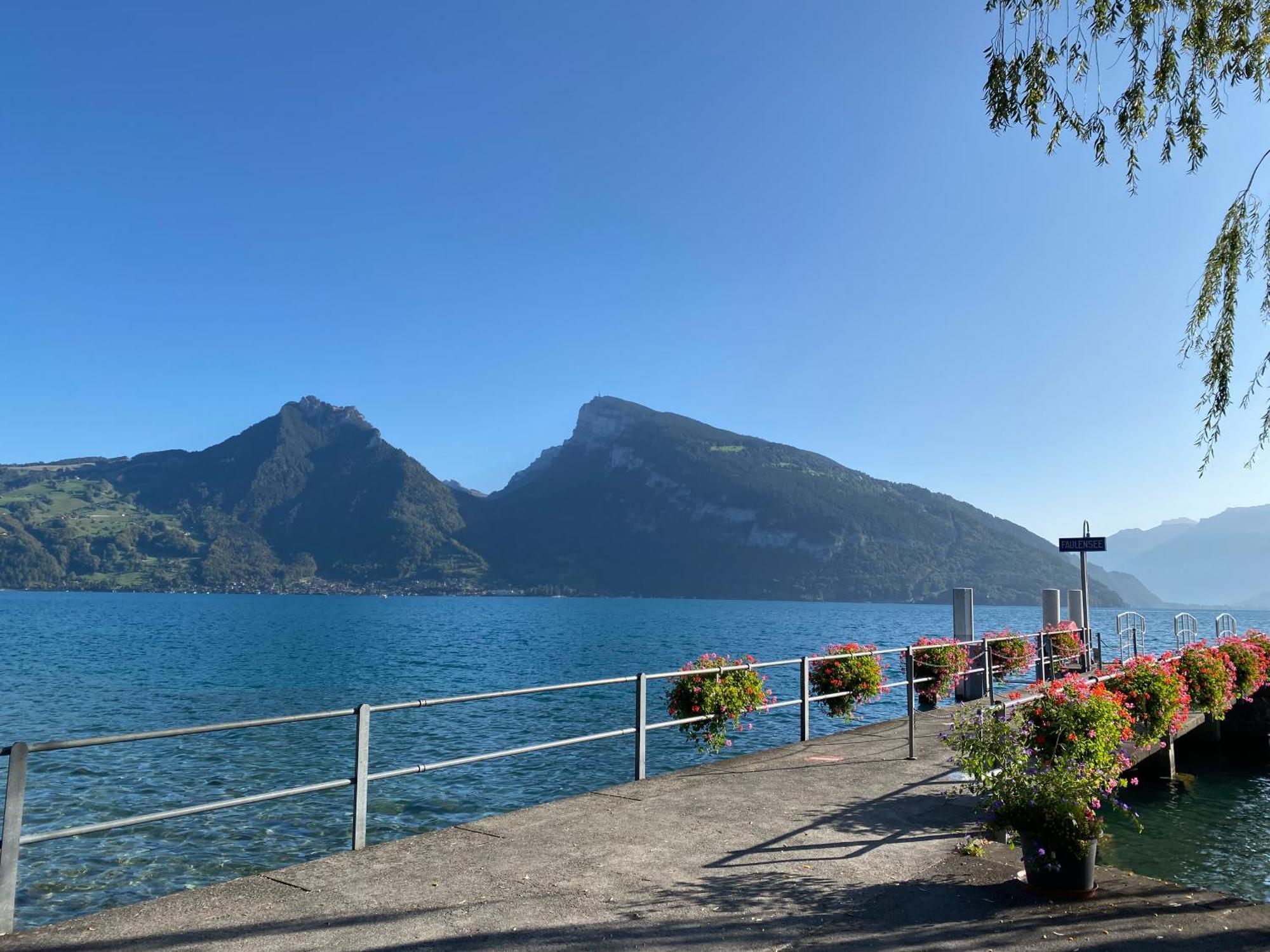 See Und Berge Family Faulensee Dış mekan fotoğraf